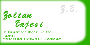 zoltan bajcsi business card